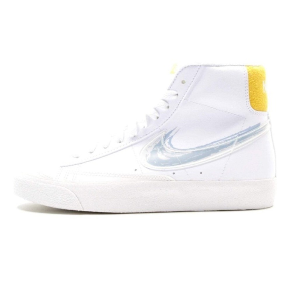 Nike Blazer Mid‎ 77 GS White Yellow Ochre Kids Sneakers DX3070-100 Size 5.5Y